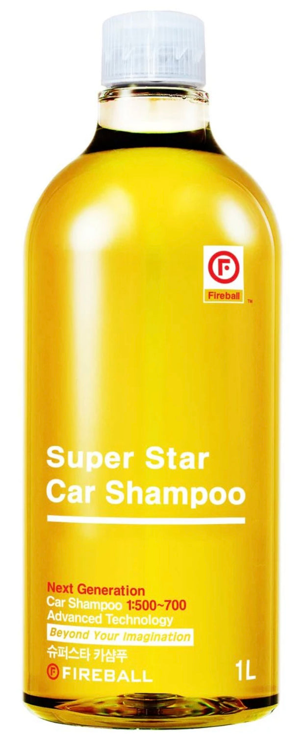 FIREBALL SUPER STAR CAR SHAMPOO 1L YELLOW